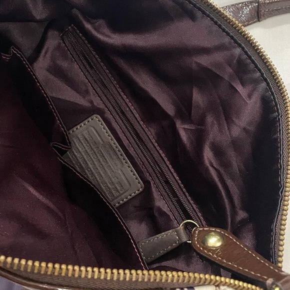 ❗️SOLD ❗️Coach F20034 Brown Multi Ashley Hand Scarf Print Satchel Bag Purse - Picture 8 of 10